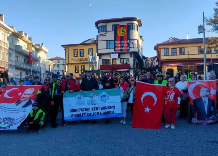 Odunpazarı’nda Cumhuriyet Coşkusu Bisiklet Turuyla Kutlandı