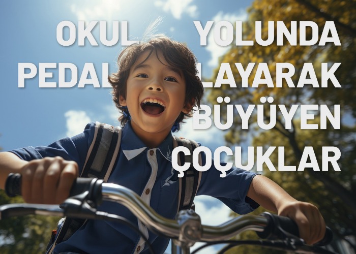 Okul Yolunda Pedallayarak Büyüyen Çocuklar